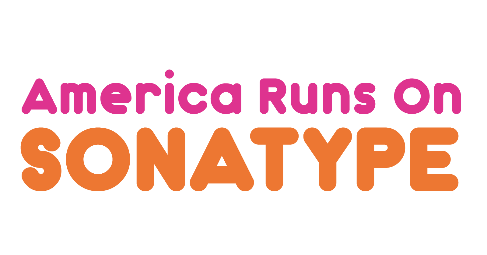 Sticker design: America Runs on Sonatype