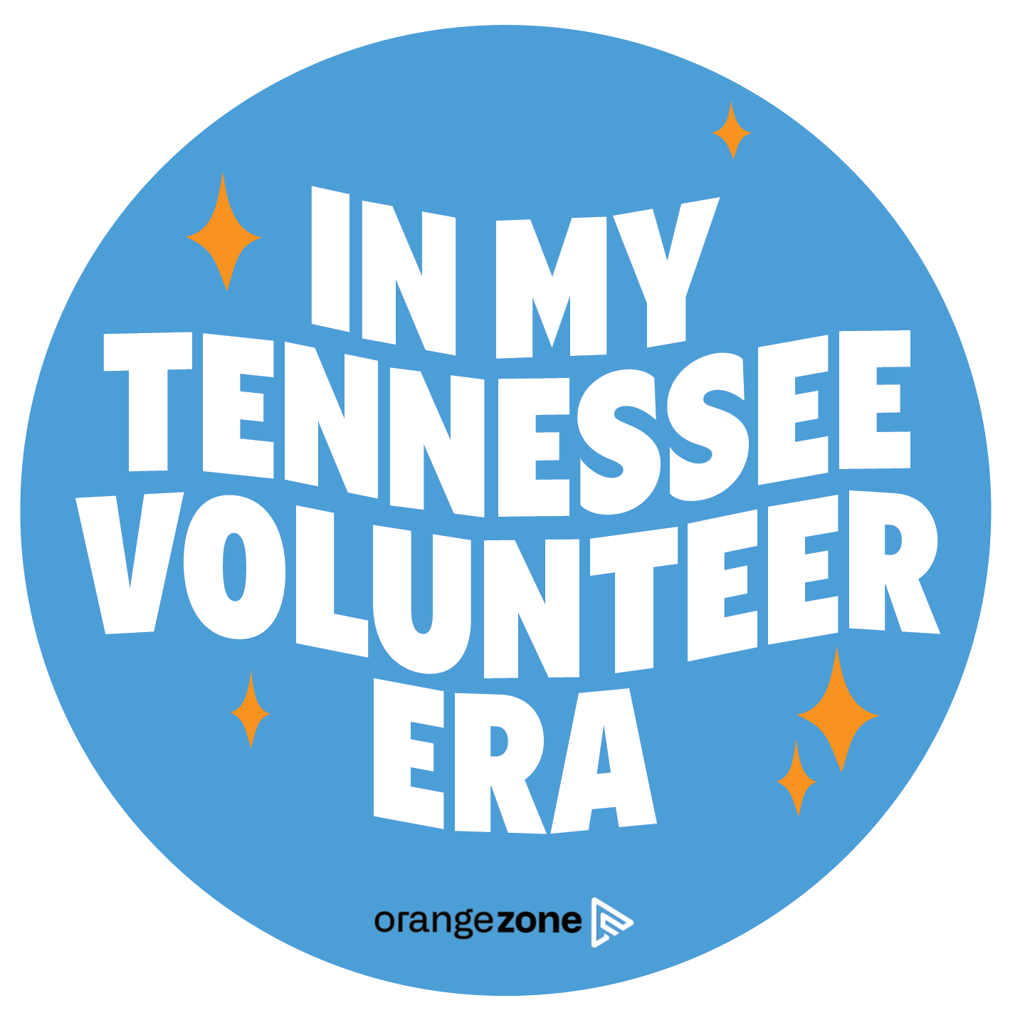 Game day pin: In my Tennessee Volunteer era blue